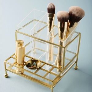 Anthropologie Gold Vanity Tray